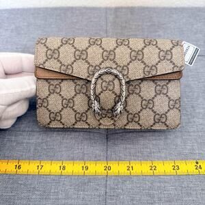 Authentic Gucci Mini Dionysus GG Supreme Chain Wallet Shoulder Bag-2